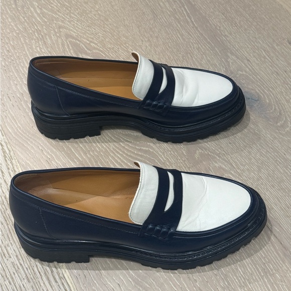 Sezane Albane Loafers Multi Denim Blue - Size 9 - Picture 5 of 7